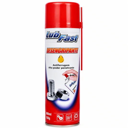 Desengripante Lub Fast Spray 300ml Antiferrugem Multiuso