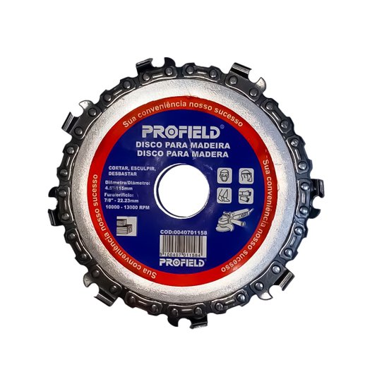 Disco de Corrente Motosserra para Madeira 115mm