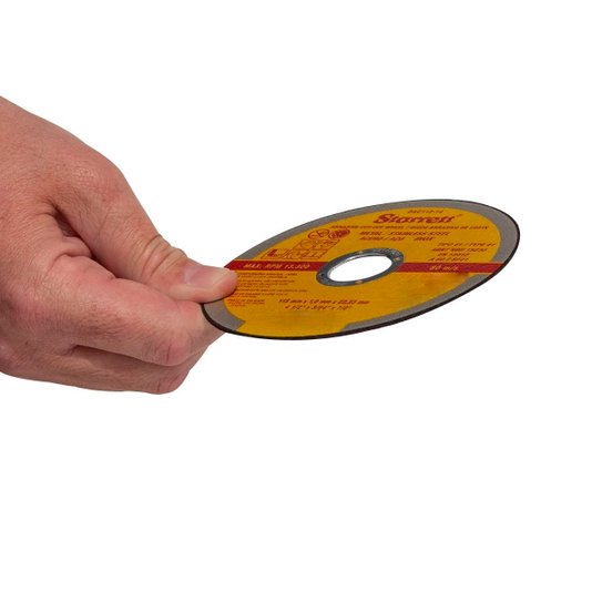 Disco de Corte 115 x 1,0 x 22,2 Inox 12 Peças Starrett