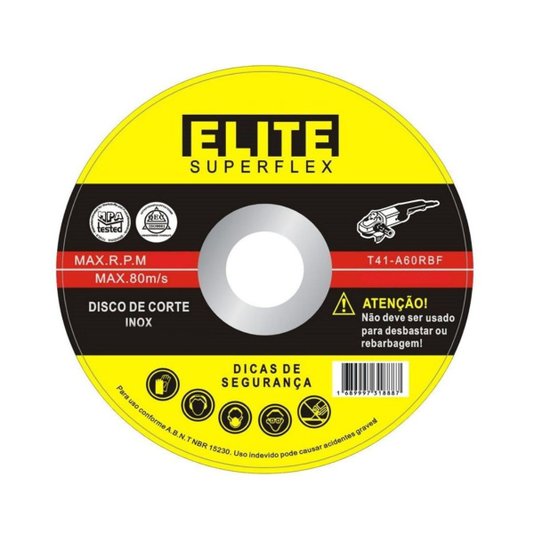 Disco de Corte 115 X 3,0 X 22mm Elite 5 Unidade