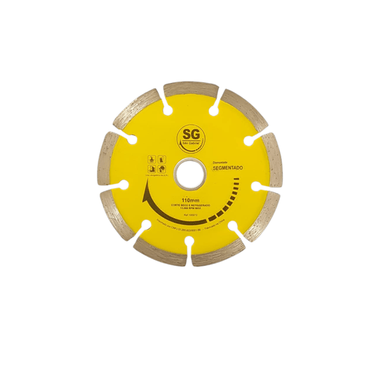 Disco de Corte Diamantado 110 X 20mm Segmentado São Gabriel