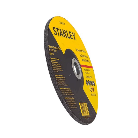 Disco de Desbaste 180mm X 1/4 X 7/8 Polegadas Stanley
