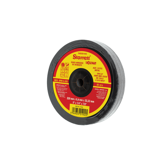 Disco de Desbaste 180mm X 1/4 X 7/8 Polegadas Starrett