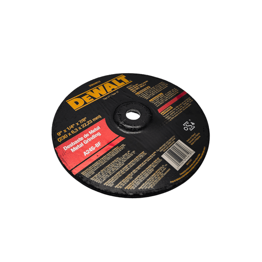 Disco de Desbaste 9 X 1/4 X 7/8 Polegadas Dewalt
