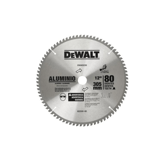 Disco de Serra para Aluminio 305mm 80 Dentes Dwa03230 Dewalt