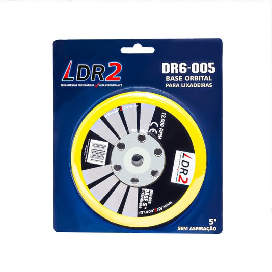 Disco Emborrachado 5 Lixadeira Roquite S/ Aspiração Ldr2