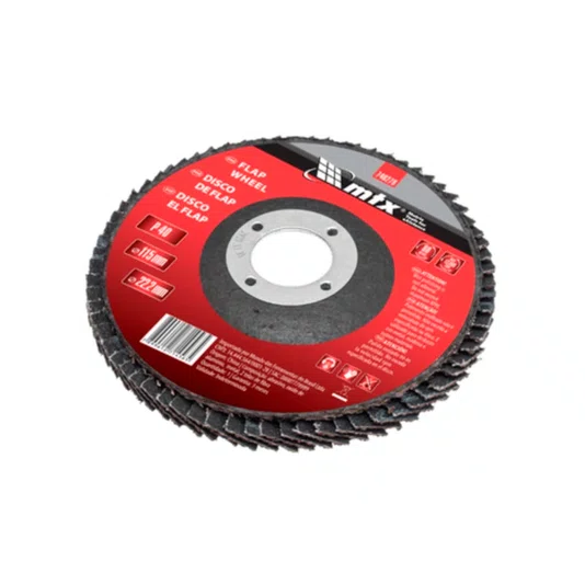 Disco Flap 4.1/2 - 115 X 22 Grão 40 Costado Fibra Mtx 10 UND