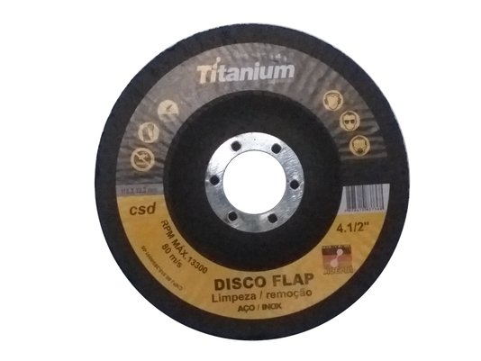 Disco Flap Supra Limpeza e Remoção 4.1/2 Titanium