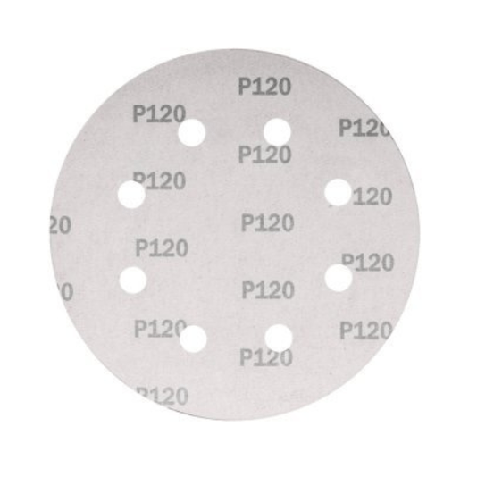 Disco Lixa 125mm Grão 120 Pluma 8 Furos Lixadeira Orbital