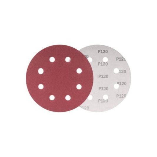 Disco Lixa 125mm Grão 120 Pluma 8 Furos Lixadeira Orbital