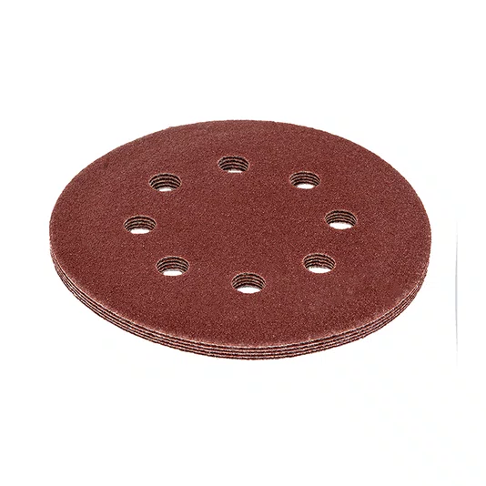 Disco Lixa 125mm Grão 220 8 Furos Lixadeira Orbital 5 Peças