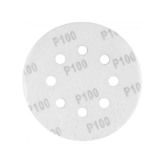 Disco Lixa 125mm Grão 220 Pluma 8 Furos Lixadeira Orbital
