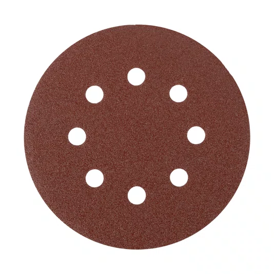 Disco Lixa 125mm Grão 60 8 Furos Lixadeira Orbital 5 Peças