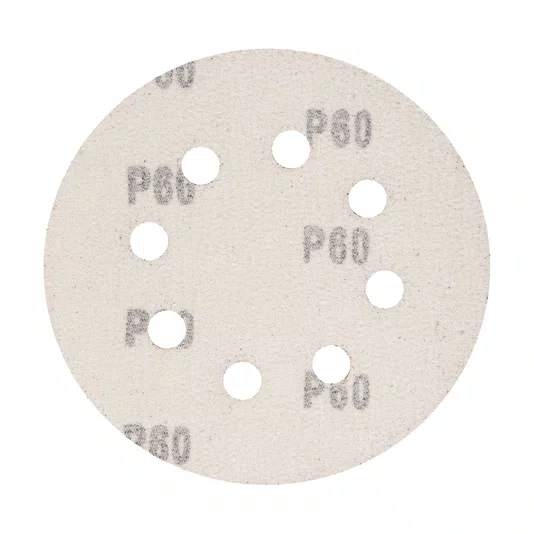 Disco Lixa 125mm Grão 60 8 Furos Lixadeira Orbital 5 Peças