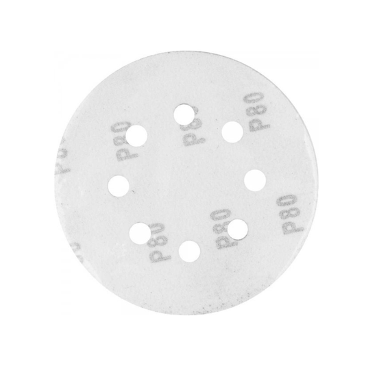 Disco Lixa 125mm Grão 80 Pluma 8 Furos Lixadeira Orbital