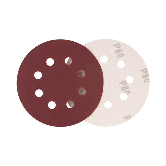Disco Lixa 125mm Grão 80 Pluma 8 Furos Lixadeira Orbital