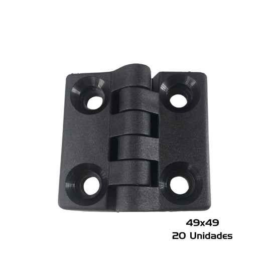 Dobradiça Polipropileno 49X49 P/ Máquinas Industriais 20 Und