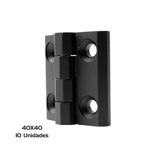 Dobradiça Zamak 40 X 40 p/ Máquinas Industriais 10 Unidade