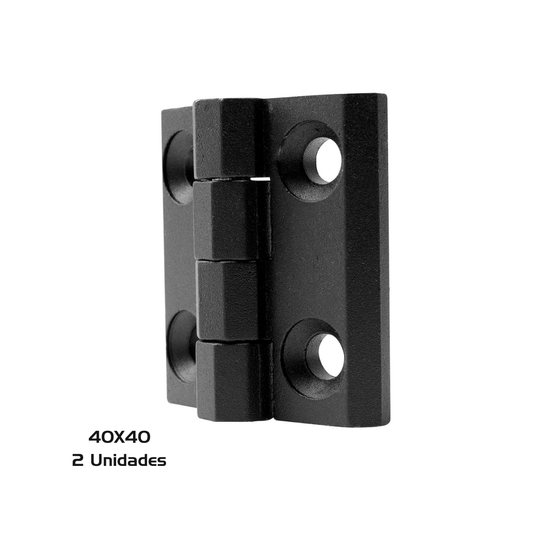Dobradiça Zamak 40 X 40 p/ Máquinas Industriais 2 Unidade