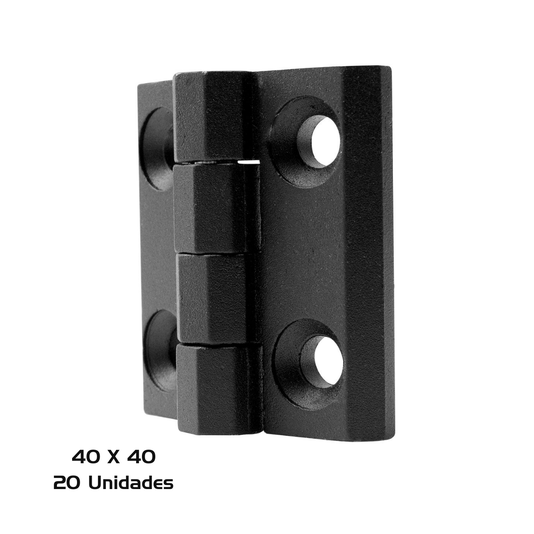 Dobradiça Zamak 40 X 40 p/ Máquinas Industriais 20 Unidade