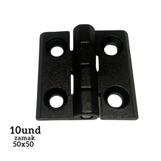 Dobradiça Zamak 50 X 50 p/ Máquinas Industriais 10 Und
