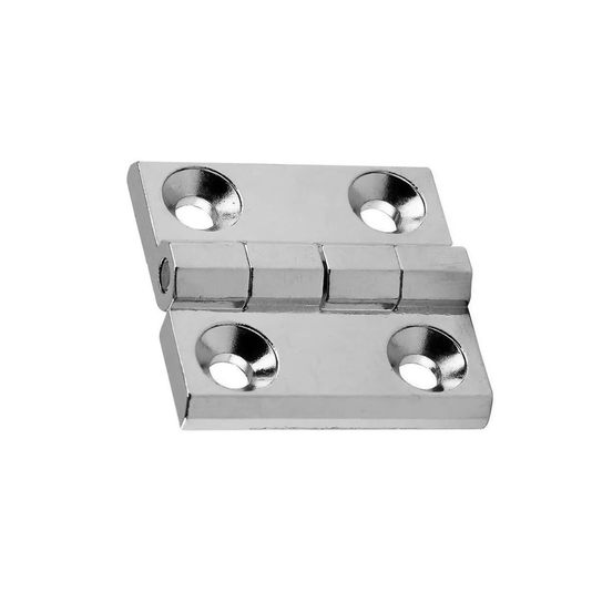Dobradiça Zamak Cromada 40 X 40 P/ Máquinas Industriais
