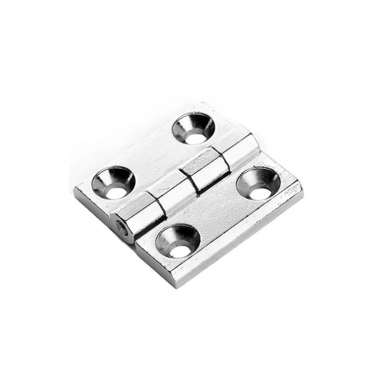 Dobradiça Zamak Cromada 40 X 40 P/ Máquinas Industriais