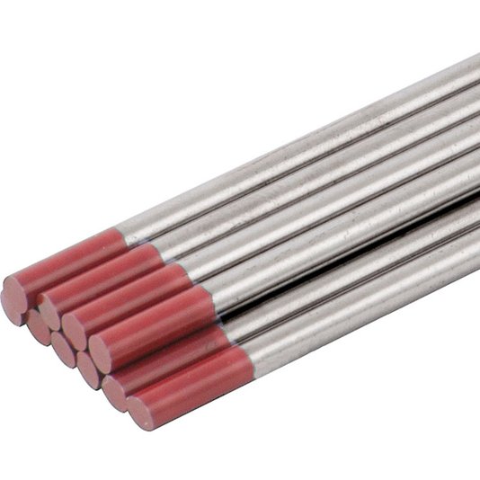 Eletrodo de Tungstênio 1,6 Vermelho Solda Tig Inox Vonder