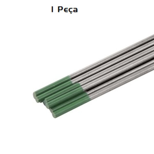 Eletrodo de Tungstênio 2,4 Verde Solda Tig Aluminio Vonder