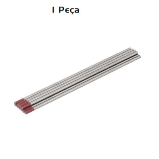 Eletrodo de Tungstênio 3,2 Vermelho Solda Tig Inox Vortech
