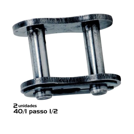 Emenda Simples Corrente de Transmissão Asa 40/1 passo 1/2 2U
