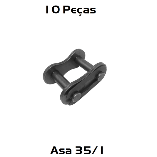 Emenda Simples para Corrente Asa 35/1 passo 3/8 10 Und