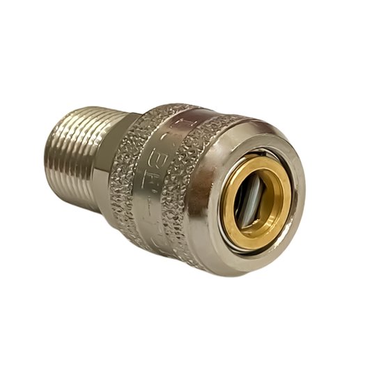 Engate Rápido para Ar 1/4 com Rosca Macho 1/2 Bsp