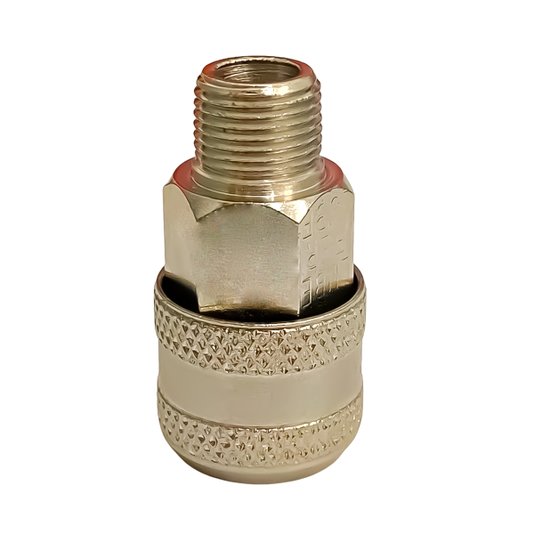 Engate Rápido para Ar 1/4 com Rosca Macho 3/8 Bsp