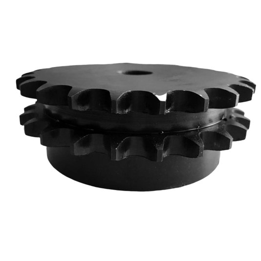 Engrenagem Dupla Asa 60 Passo 3/4 18 Dentes Roda Dentada