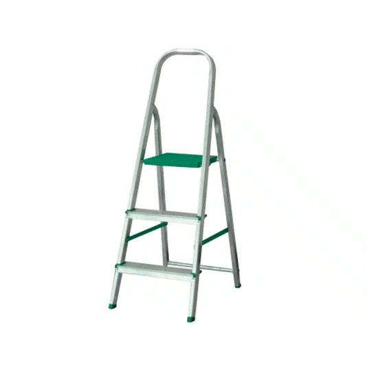 Escada de Alumínio Doméstica com 3 Degraus Suporta 120 Kg