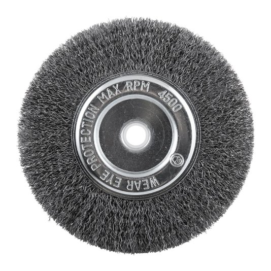Escova de Aço Circular Ondulada 6 X 1/2 X 5/8 Pol - Vonder