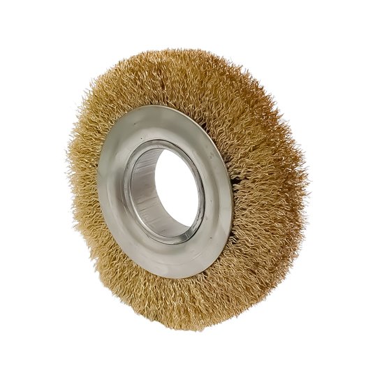 Escova de Aço Circular Ondulada 6 X 1/2 X 7/8 Latao M&s