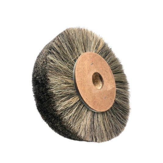 Escova de Cabelo Cilíndrica Crina de Cavalo 8cm X 20cm