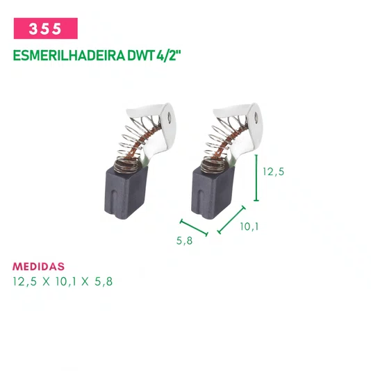 Escova de Carvão Esmerilhadeira 4 Pol. Dewalt 4.1/2