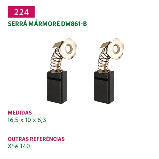 Escova de Carvão Serra Marmore Dewalt 861-b