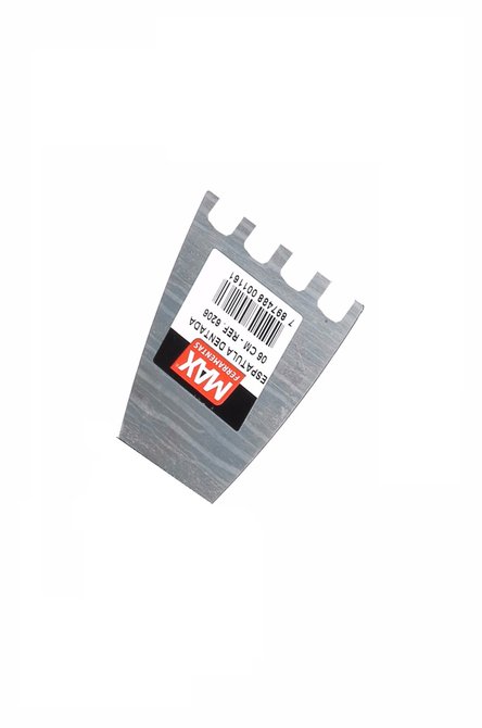 Espátula de Aço 6cm Dentada Cabo Plástico Max
