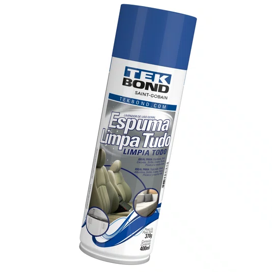 Espuma Limpa Tudo Limpador Uso Geral 400ml 370g Tekbond