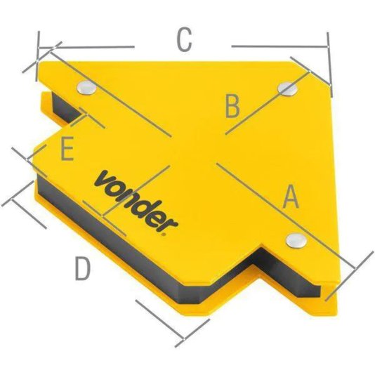 Esquadro Magnético 10kg - Vonder