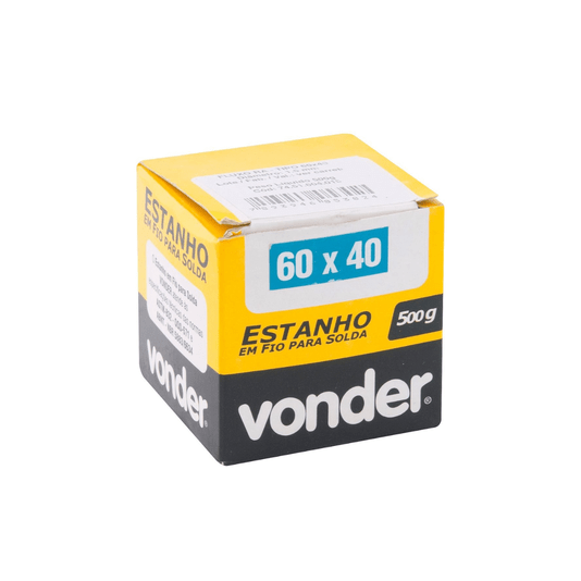 Estanho em Fio para Solda 1,5mm 60 X 40 500g - Vonder