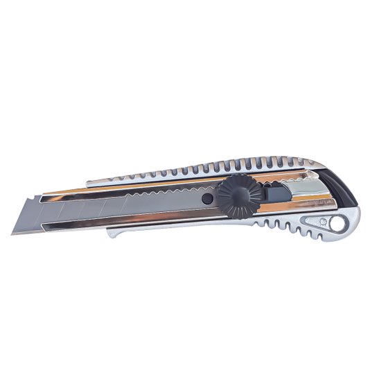 Estilete Largo 18mm Profissional Aluminio Corte Preciso Ajax