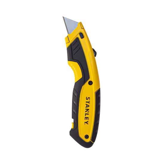 Estilete Retratil com Lâmina Trapezoidal Troca Rápida Stanley