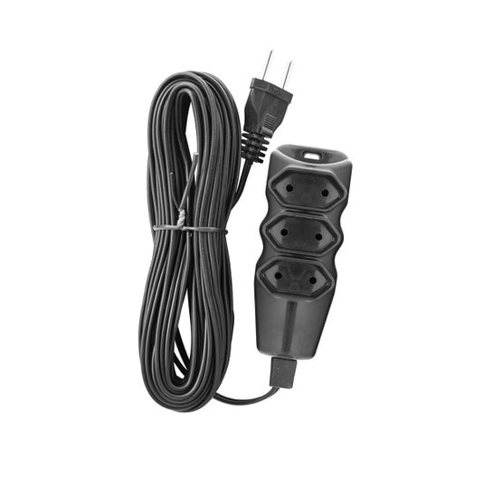 Extensão Elétrica 3 Metros 10a Preto Liege