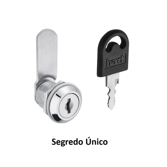 Fechadura para Moveis Aço 19X20mm Segredo Único Hardt 20 Und