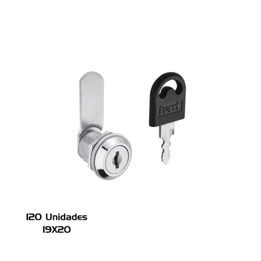 Fechadura Para Moveis de Aço 19 X 20mm Hardt 120 Unidade